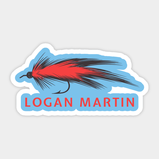 Lagan Martin • Fly Fishing Sticker by Alabama Lake Life